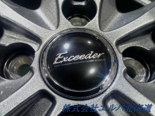 普通車・１３ｘ５．０Ｊ／ホットスタッフ／エクシーダー／Ｅ０７／アルミホイール／４本セット