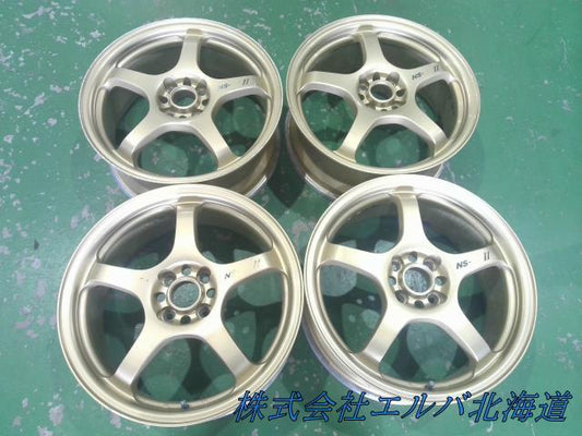 【ジャンク品】１７×７．０Ｊ＋４５　４穴　ＰＣＤ１００　ＩＭＰＵＬ・ＮＳ－ＧＴⅡ・アルミホイール・４本セット