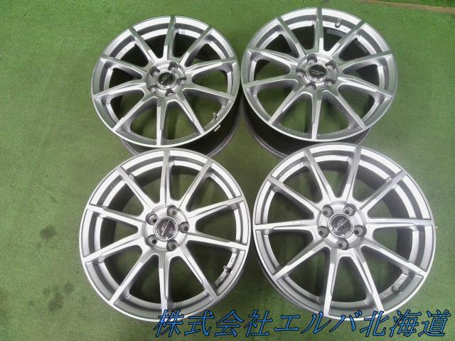 １７×７Ｊ＋４８・５穴　ＰＣＤ１００／エーテック・シュナイダー・アルミホイール・４本セット